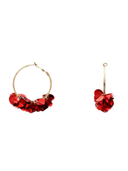 Sequin Dangle Hoop Earrings