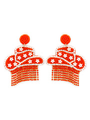 Cowgirl Hat Fringe Earrings