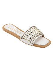 Studded Square Toe Sandal