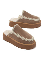 Crochet Edge Slippers