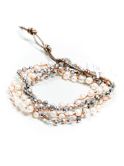 Marilyn Crochet Leather Wrap