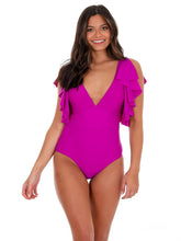 Beach Chic Ruffle Sleeve One Piece Swimsuit