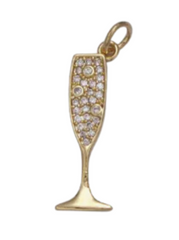 Champagne Flute Charm