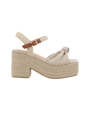 Knotted Chunky Platform Heel