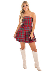 Bright Places Plaid Mini Dress