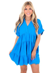 Let's Go Back Linen Dress