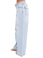 Means A Lot High Rise Wide Leg Jeans