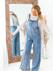 It's So Easy Mineral Wash Jumpsuit