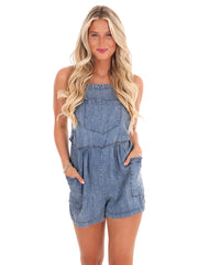Another Crush Denim Romper