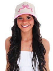 Canvas Bow Hat