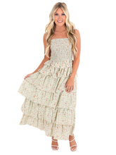 Bed of Roses Floral Tiered Midi Dress