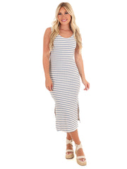 Part of Me Stripe Midi Dress