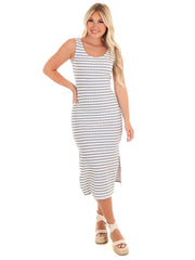 Part of Me Stripe Midi Dress