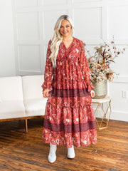 In A Daze Print Maxi Dress