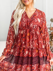In A Daze Print Maxi Dress