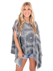 From the Start Paisley Print Top