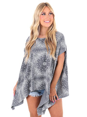 From the Start Paisley Print Top