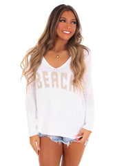 Beach Saying Lightweight Sweater