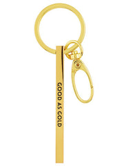 Good As Gold Bar Keychain