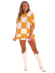 Check the Score Sweater Top