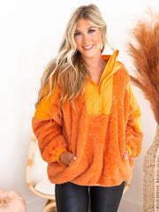 Just Pretend Sherpa Pullover