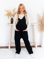 No Going Back V-Neck Jumpsuit