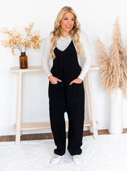 No Going Back V-Neck Jumpsuit