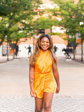 Field Goal Frenzy Satin Romper