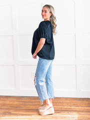 You're So Fine Satin One Shoulder Top