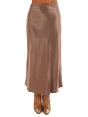 Satin Splendor Midi Skirt