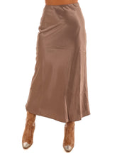 Satin Splendor Midi Skirt