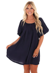 Perfectly Pleated Mini Dress