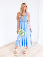 I Wonder Eyelet Maxi Dress