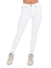 Win Your Love White High Rise Super Skinny Jeans
