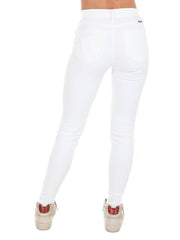 Win Your Love White High Rise Super Skinny Jeans