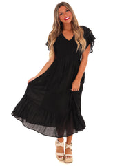 Ocean Whisper Maxi Dress