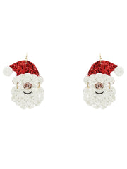 Santa Glitter Earrings