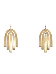 Arch Layered Metal Earrings