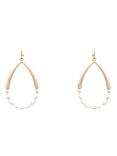 Two Tone Teardrop Earrings