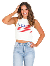 Born to Sparkle USA Crop Top