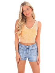 Love of Mine V-Neck Crop Top
