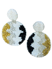 Sweetness Beaded Disc Earrings