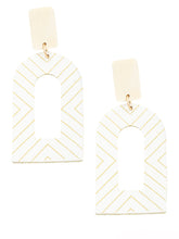 Faux Leather Drop Earrings