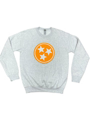 Chenille Patch Tri-Star Sweatshirt