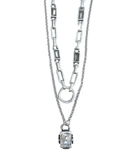 Peacock Silver Necklace