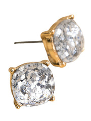 Glitter Epoxy Stud Earrings