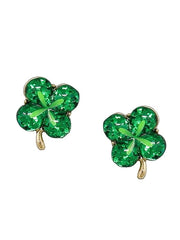 Green Hat Epoxy Stud Earrings