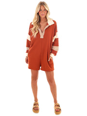 Can't Escape You Collared Romper