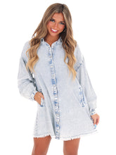 You'll Be With Me Denim Shirt Dress