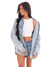 Paper Hearts Oversized Denim Shacket